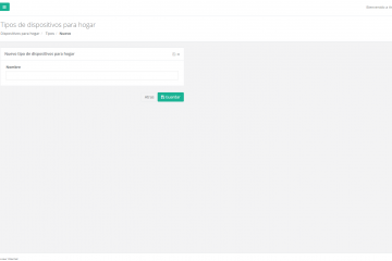 Edición de un tipo de dispositivos de hogar